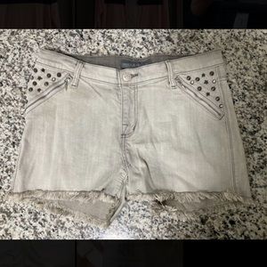 Rock & Republic Denim Shorts with Rhinestones and Stud Details